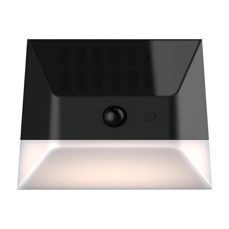 Luces de pared decorativas solares compactas de la serie BST con sensor de movimiento PIR, IP65